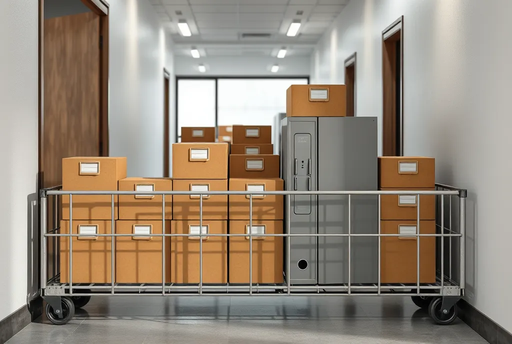 Retirada de archivo y mobiliario
